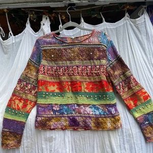 American Vintage Multi Patterned Blouse